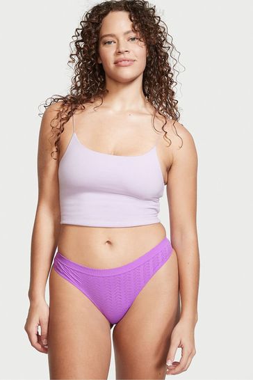Victoria's Secret Violet Halo Purple Seamless Thong Knickers