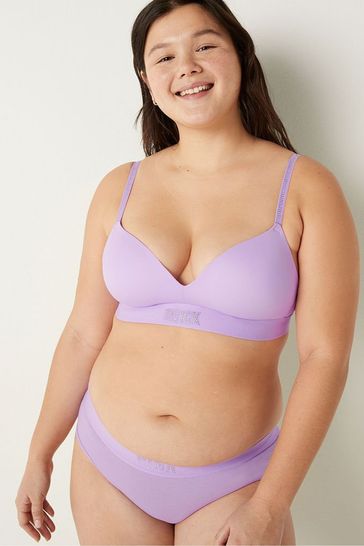 Victoria's Secret PINK Petal Purple Smooth Non Wired Push Up T-Shirt Bra