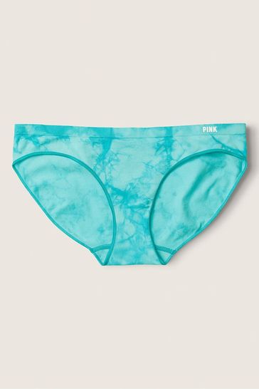 Victoria's Secret PINK Tie Dye Cloudy Blue Seamless Bikini Knickers