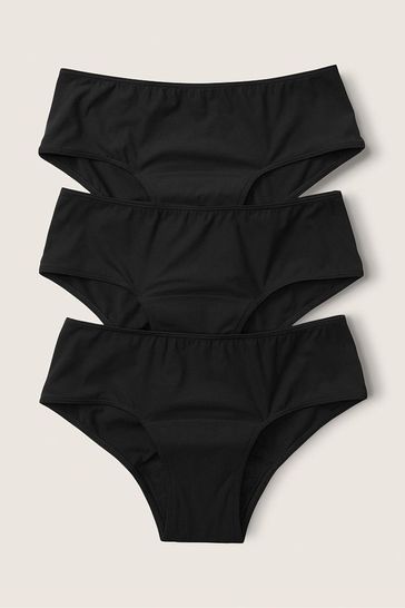 Victoria's Secret PINK Black Hipster Period Pant Knickers Multipack