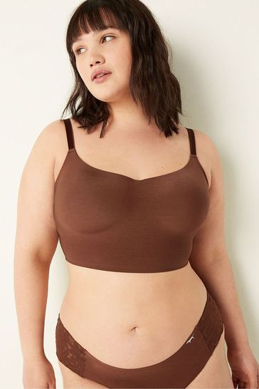 Victoria's Secret PINK Soft Cappucino Brown Smooth Lightly Lined Bralette