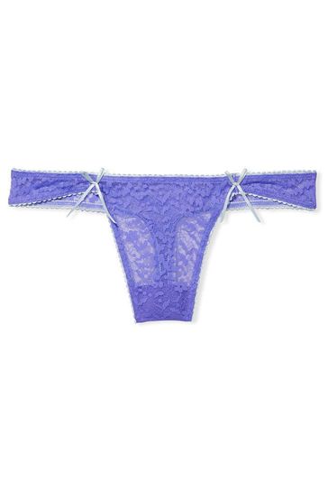 Lace Thong Panty - Bright lilac