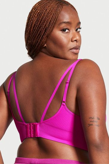 Pink triangle bra online