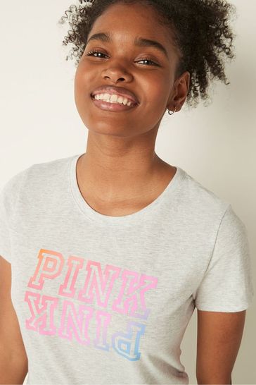 Victoria's Secret PINK Everyday Tee - Classic Crew Neck Short Sleeve - Choose Color & Size (S-XXL)
