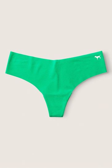 Victoria's Secret PINK Electric Green No Show Thong Knickers