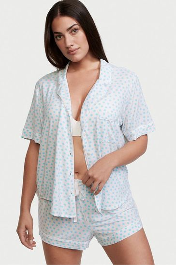 Victoria's Secret Breaker Blue Dot Modal Short Pyjamas