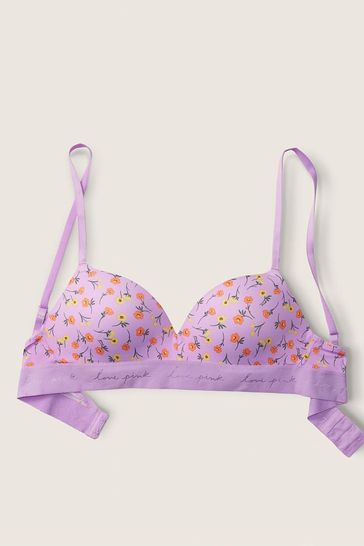 Buy Victoria's Secret PINK Pure Black With Pink Floral Wear Everywhere  Wireless Lightly Lined Push Up Bra from the Next UK online shop