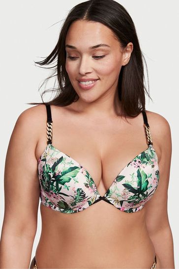 Victoria's Secret Orchid Paradise White Add 2 Cups Smooth Push Up Bra