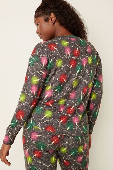 Victoria s Secret PINK Cozy LongSleeve Sleep Shirt Victoria s
