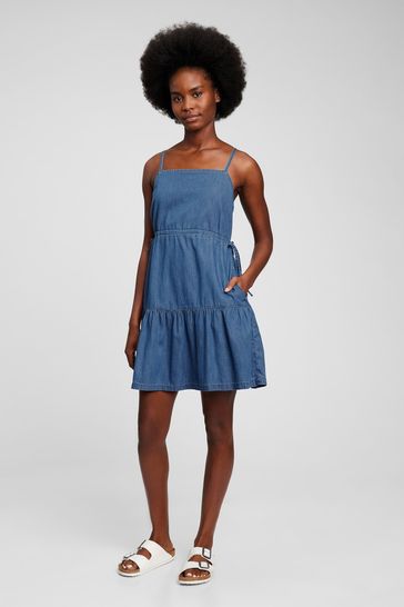 Buy Gap Denim Tiered Cami Dress from the Gap online shop