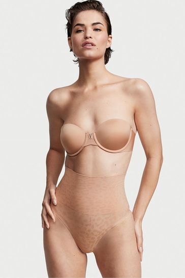 Victoria's Secret Cameo Nude Tummy Control Seamless Shapewear Knickers