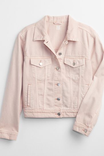 Gap pink outlet denim jacket