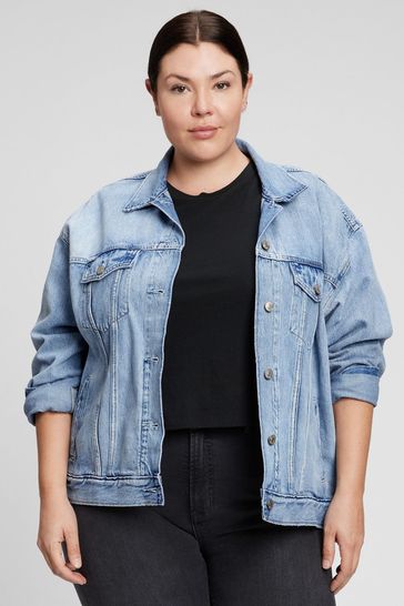 Buy Gap Oversized Icon Denim Jacket from the Gap online shop