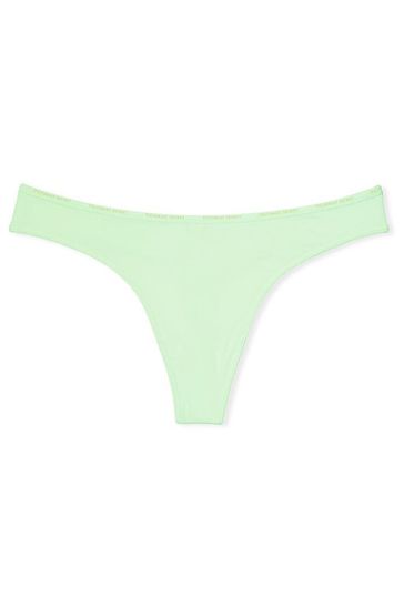 Victoria's Secret Pale Green Cotton Thong Knickers