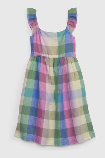 Plaid kids dress discount