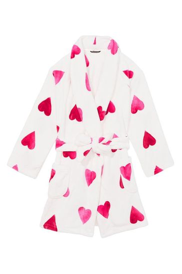 Victoria's Secret Pink Pop Heart Cosy Short Dressing Gown