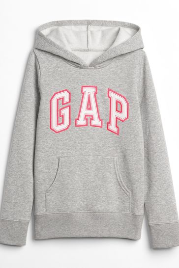 grey and pink gap hoodie