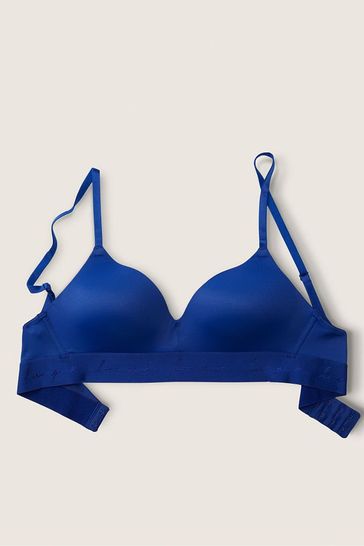 Victoria's Secret PINK Beaming Blue Smooth Lightly Lined Non Wired T-Shirt Bra