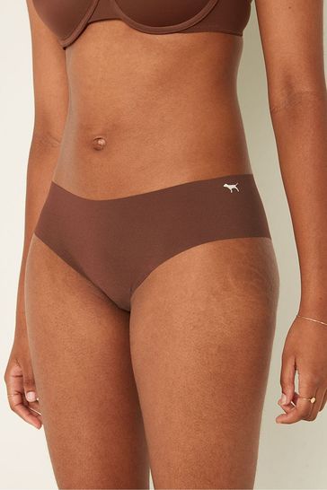 Victoria's Secret PINK Soft Cappuccino Brown No Show Cheeky Knickers