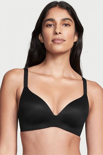 Victoria's Secret Black Smooth Lightly Lined Non Wired Push Up Bra
