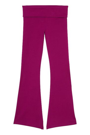 PINK Victoria's Secret, Pants & Jumpsuits, Victorias Secret Pink Cotton  Foldover Flare Leggings Size Large