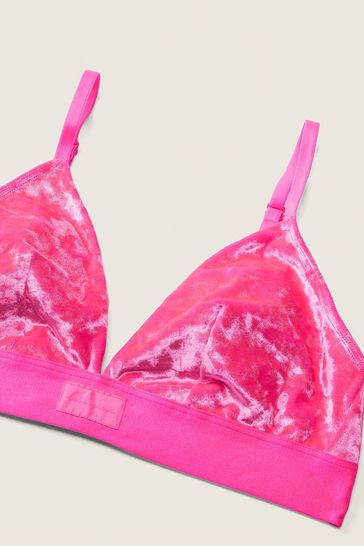 Victoria's Secret PINK Velvet Unlined Triangle Bralette