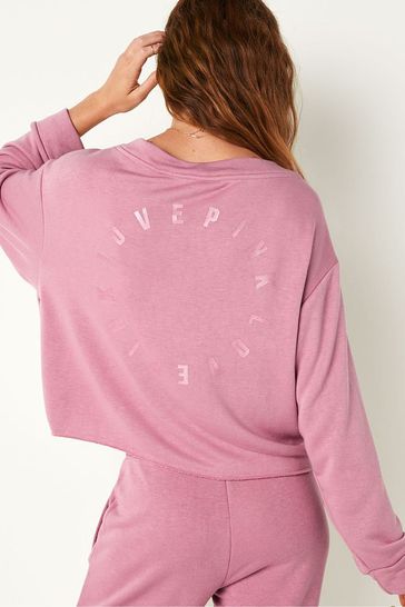 Victoria s Secret PINK Soft French Terry V Neck Sweater