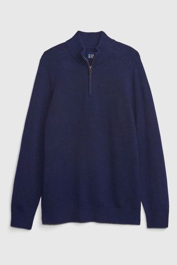 Buy Gap Half Zip Knit Jumper from the Gap online shop