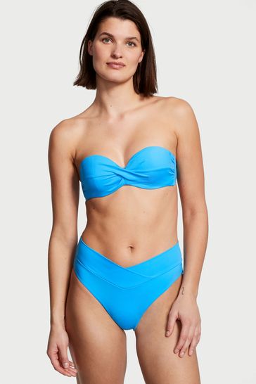 Victoria's Secret Capri Blue Cross Over Bikini Bottom