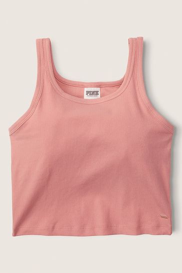 Victoria's Secret PINK French Rose Crop Tank Top