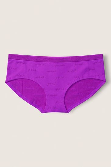 Victoria's Secret PINK Neon Purple Seamless Hipster Knickers