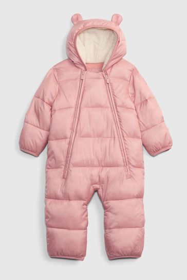 Baby girl snowsuit gap hot sale