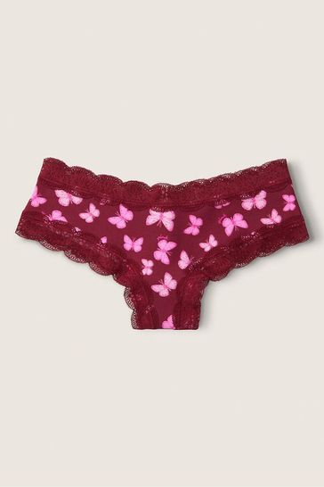 Victoria's Secret PINK Red Lace Trim Knickers