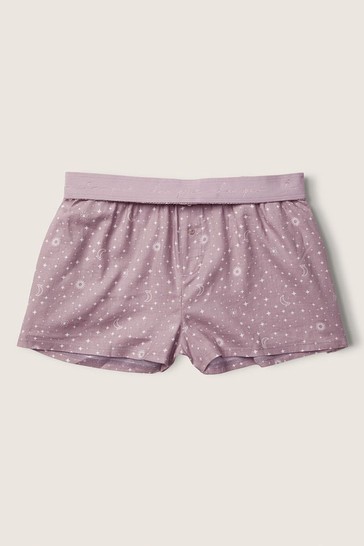 Victoria's Secret PINK Dreamy Lilac Constellation Flannel Pyjama Short