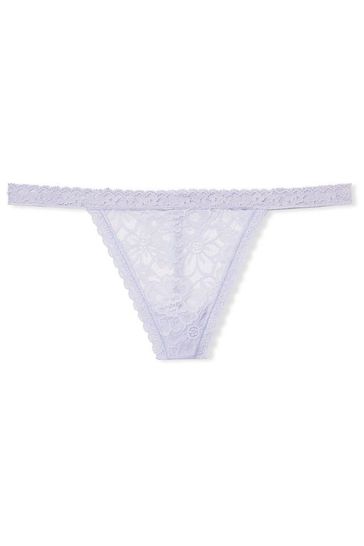 Victoria's Secret Icy Lavender Purple Lace G String Panty