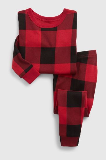 Gap Red Black Organic Cotton Buffalo Check Pyjamas