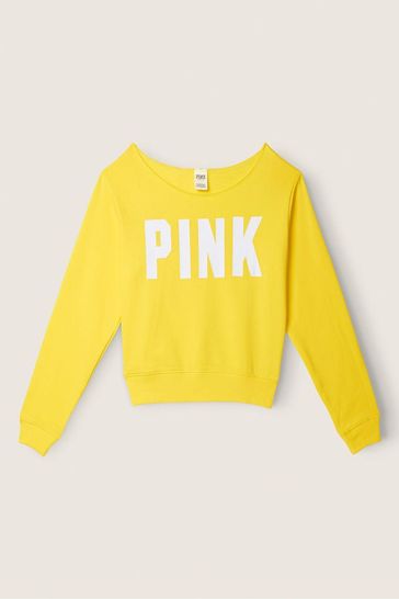 Pink victoria secret yellow sweater sales