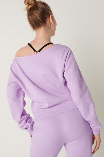 Victoria's secret pink off the shoulder sweatshir deals