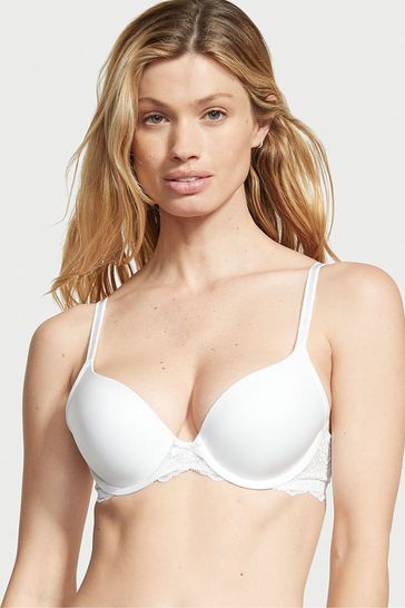 Victoria's Secret VS White Lace Wing Lightly Lined Full Cup Bra