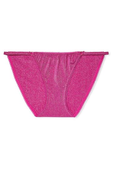 Victoria's Secret Flame Pink Cotton Bikini Knickers