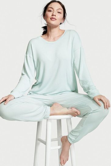 Victoria's Secret Tiffany Blue Modal Long Pyjamas