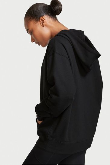 Victoria secret black zip up hoodies hotsell