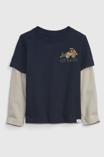 Gap toddler boy long deals sleeve shirt