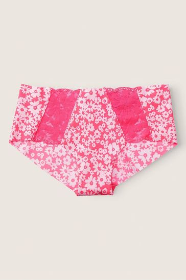 Victoria's Secret PINK Capri Pink Floral No Show Hipster Knickers