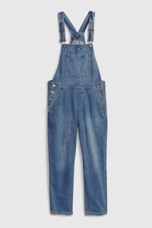 Relaxed denim overalls gap on sale