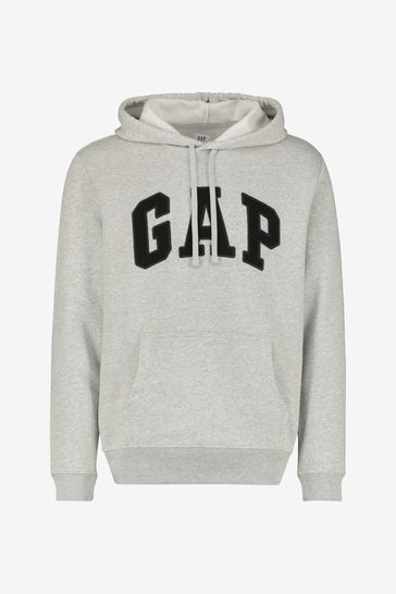 Arch logo discount fleece hoodie
