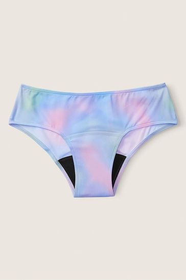 Victoria's Secret PINK Artic Ice Blur Print Blue Hipster Period Pant  Knickers