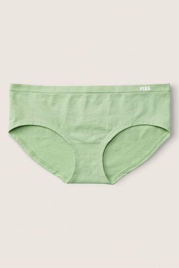 Victoria's Secret PINK Soft Jade with Graphic Green Seamless Hipster Knickers