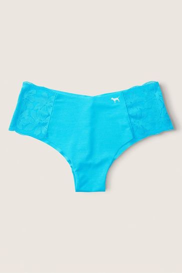 Victoria's Secret PINK Under Water Blue No Show Cheeky Knickers