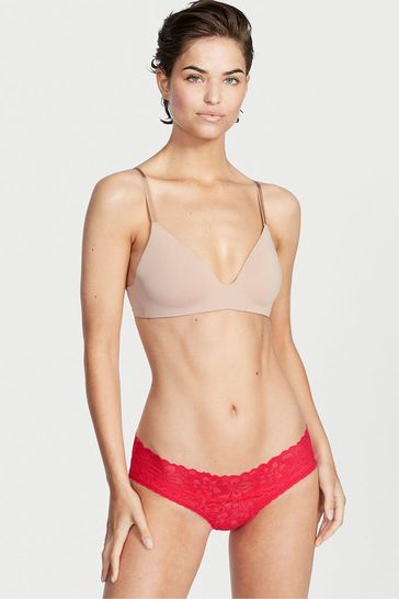 Victoria's Secret Wild Strawberry Lace Hipster Knickers